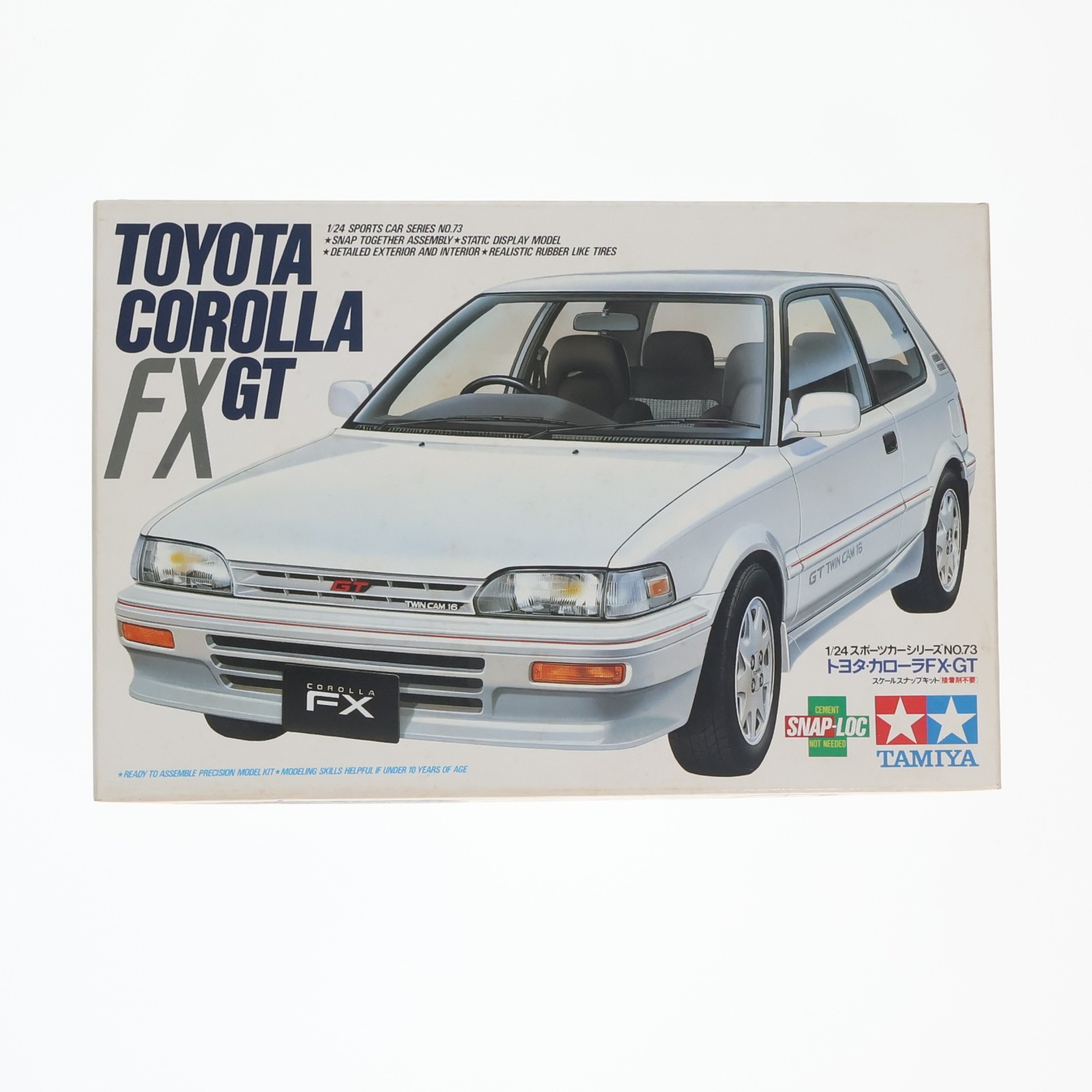 【中古】[PTM] スポーツカーシリーズ No.73 1/24 トヨタ カローラ FX-GT プラモデル(24073) タミヤ(19991231)｜メディアワールド 販売＆買取SHOP
