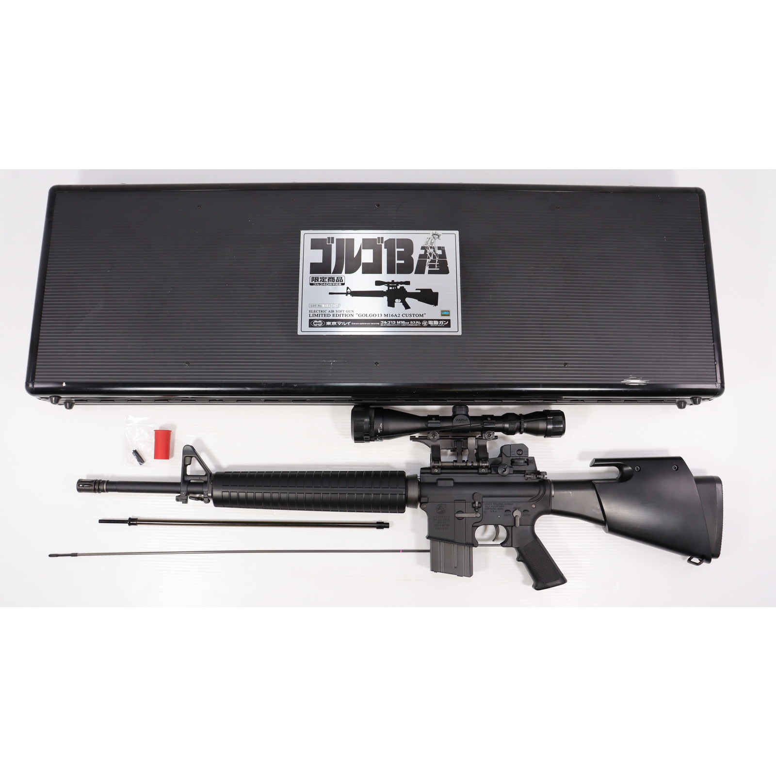 【中古】[MIL] 東京マルイ 完全限定品 スタンダード電動ガン M16 ゴルゴ13カスタム (18歳以上専用)(20090314)画像