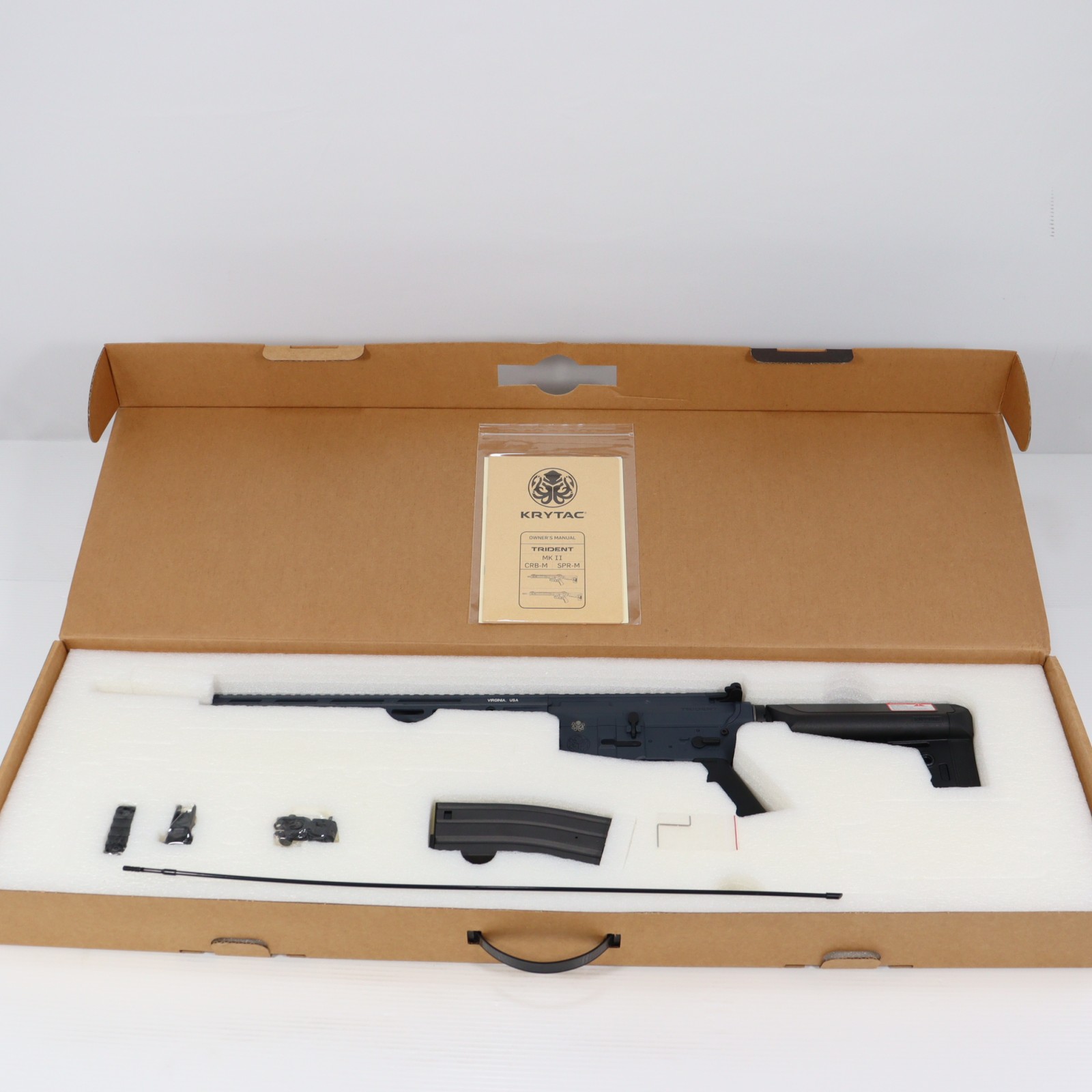 【中古】[MIL] KRYTAC(クライタック) 電動アサルトライフル TRIDENT(トライデント) Mk2 SPR-M M-LOK コンバットグレー(31317) (18歳以上専用)(20150223)｜メディアワールド 販売＆買取SHOP
