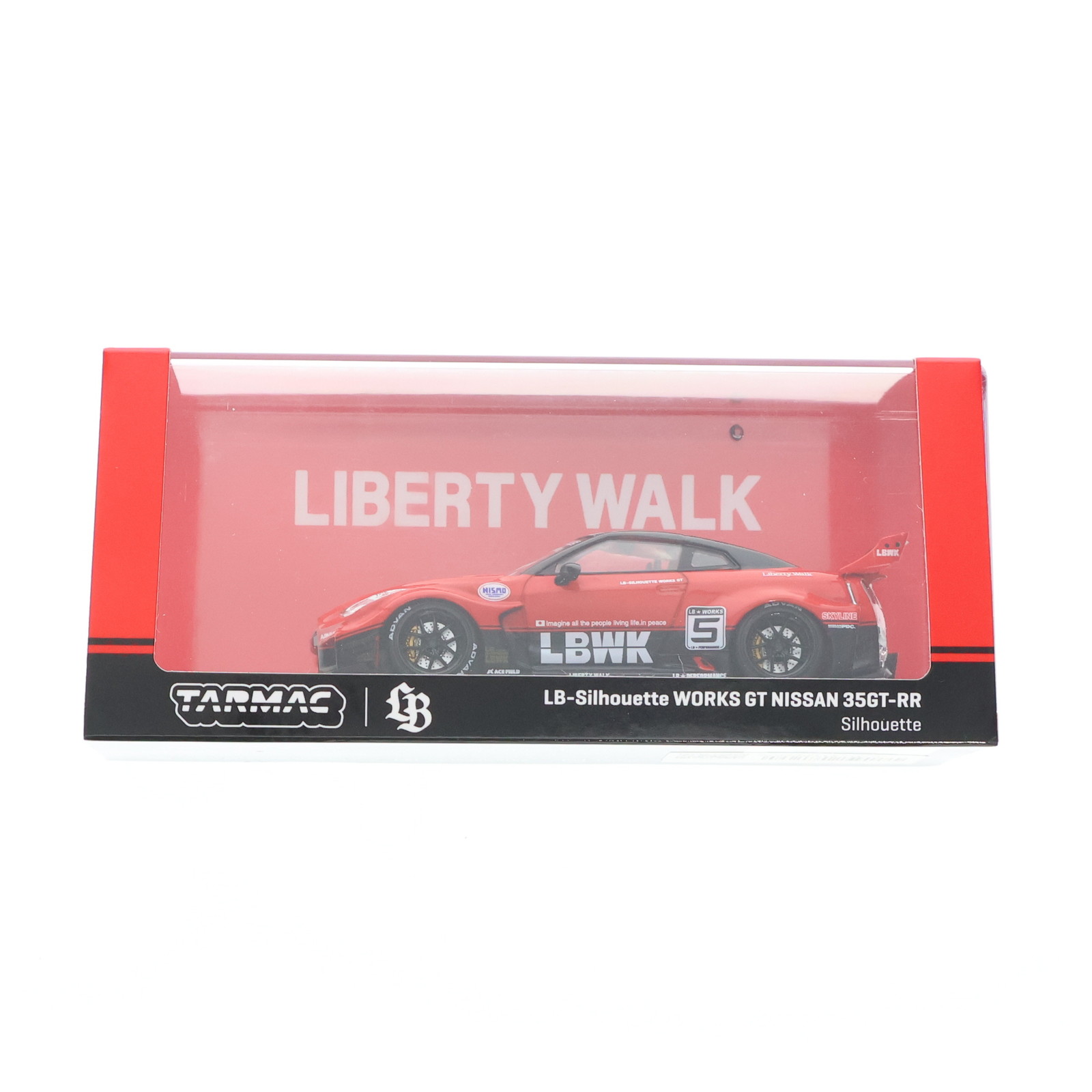 【中古】[MDL] 1/43 LB-Silhouette WORKS GT NISSAN 35GTRR Silhouette(シルエット) 完成品 ミニカー(T43-022-SIL) Tarmac Works(ターマックワークス)(20250207)