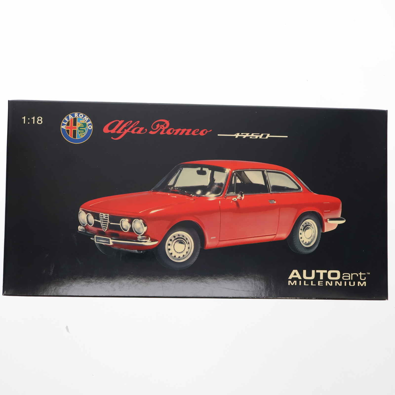 【中古】[MDL] MILLENNIUM 1/18 ALFA ROMEO 1750 GTV RED/LH DRIVE 完成品 ミニカー(70102) AUTOart(オートアート)(19991231)