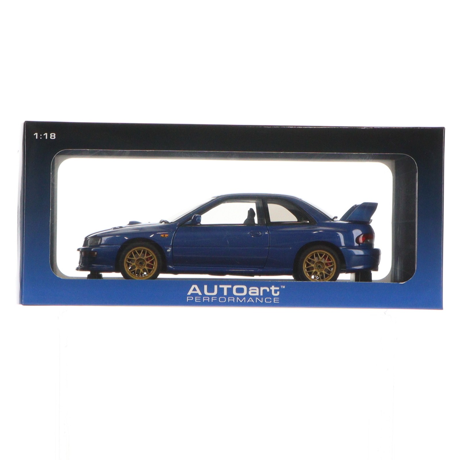 【中古】[MDL] PERFORMANCE 1/18 SUBARU IMPREZA(スバル インプレッサ) 22B STi VERSION(ブルー) 完成品 ミニカー(78602) AUTOart(オートアート)(20151108)