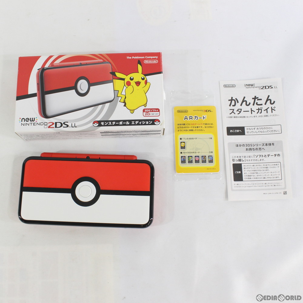 中古 訳あり 本体 3ds Newニンテンドー2ds Ll モンスターボールエディション Jan S Kcaa Paigebird Com