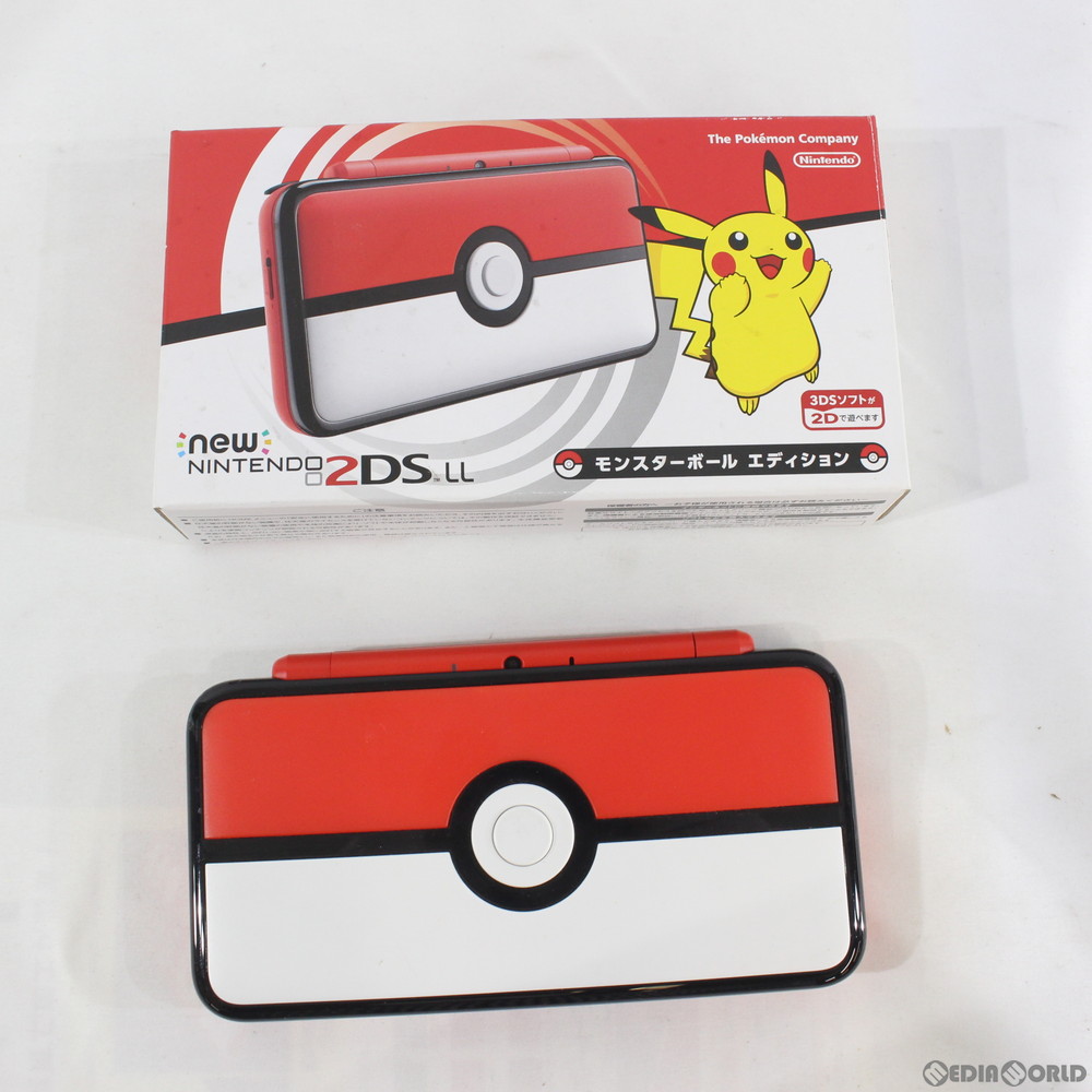 中古 訳あり 本体 3ds Newニンテンドー2ds Ll モンスターボールエディション Jan S Kcaa Paigebird Com