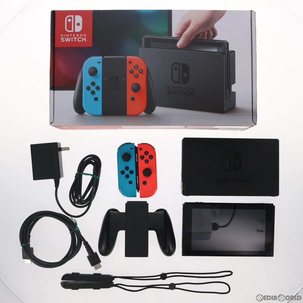 7周年記念イベントが ニンテンドースイッチハード Nintendo Switch本体 カラーカスタマイズ 2019年8月モデル Joy-Con L  ネオングリーン R ネオンパープル Joy-Conストラップ fucoa.cl