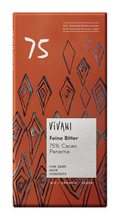 ViVANI オーガニック ダークチョコレート75%80g(6086)■5月〜10月はクール便配送<※送料はクール便料金に変更させていただきます>となります