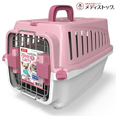 【マルカン】２ドアキャリーＳ ピンク １個 ☆ペット用品 ※お取り寄せ商品