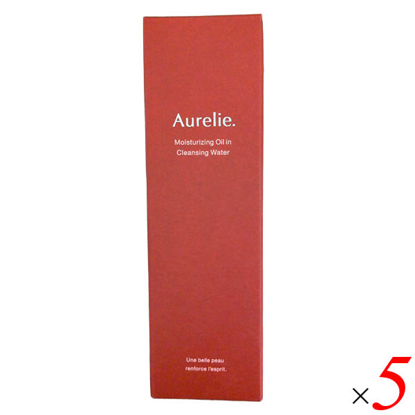 【尖んがり最大限度4倍！】百貨店SALE！Aurelie オレリー モイストオイルイン クレンジングウォーター 150ml 5個書き割り 二層式 油絵の具はたご屋 メイク落とし 草木性幹独居室抽出エキス 無加えること処方箋