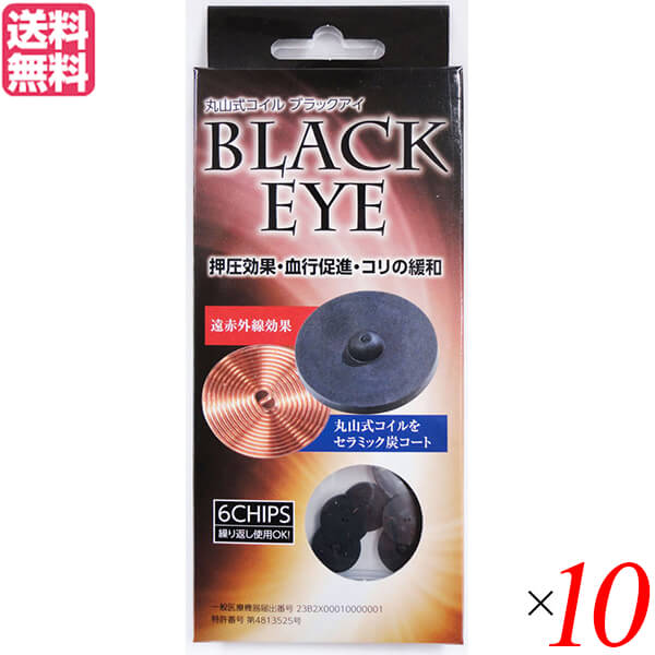 【マラソン限定！ポイント2倍！】丸山式コイル ブラックアイ 6個入り 10個セット 一般医療機器 アンペールの法則 磁気 電流 送料無料