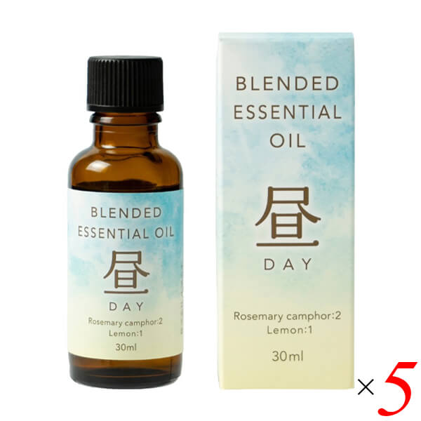 【4/20(月)限定！カードでポイント5倍！】生活の木 昼ブレンドエッセンシャルオイル 30ml 5本セット ローズマリー レモン 精油 アロマオイル