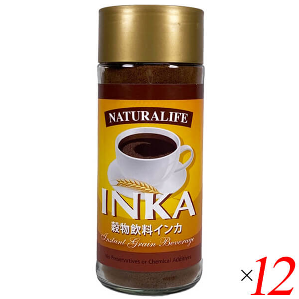 【マラソン限定！100円クーポン】穀物コーヒー ディカフェ デカフェ 穀物コーヒー インカ 100g 12本