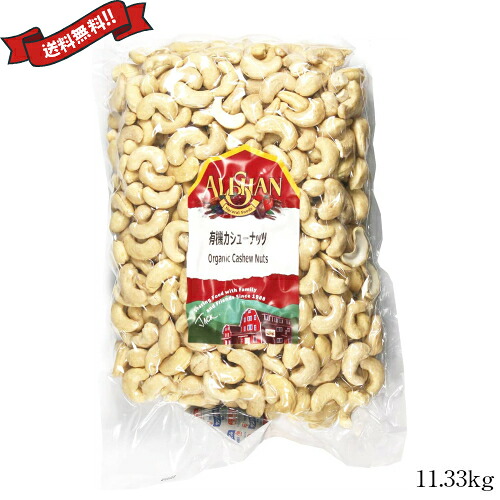 【尖んがり最大限度4倍！】百貨店SALE！カシューナッツ木ノ実無塩 オーガニック 生 有機カシューナッツ木ノ実 11.33kg 蟻サン