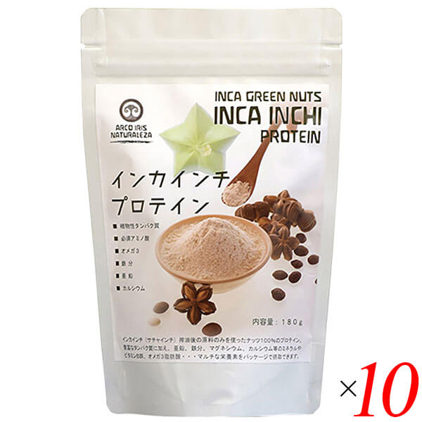 【ポイント2倍！】イーグルス勝利！プロテイン 粉 インカインチ・プロテイン 180g 10個セット 送料無料｜健康ショップ！メガヘルス