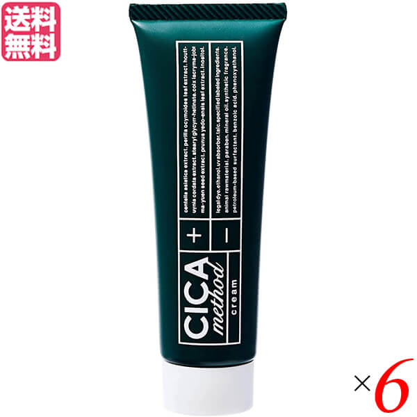 【マラソン限定！100円クーポン】シカクリーム ツボクサエキス 韓国 シカ メソッド クリーム CICA method CREAM 50g 6個セット 医薬部外品 送料無料