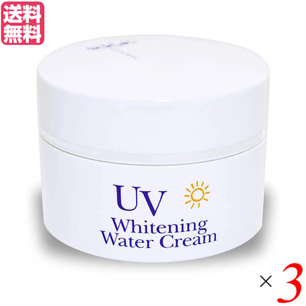 【マラソン限定！ポイント2倍！】オールインワン UV 紫外線 炭黒泉 ＵＶホワイトニングウォータークリーム 80g ３個セット 不動化学