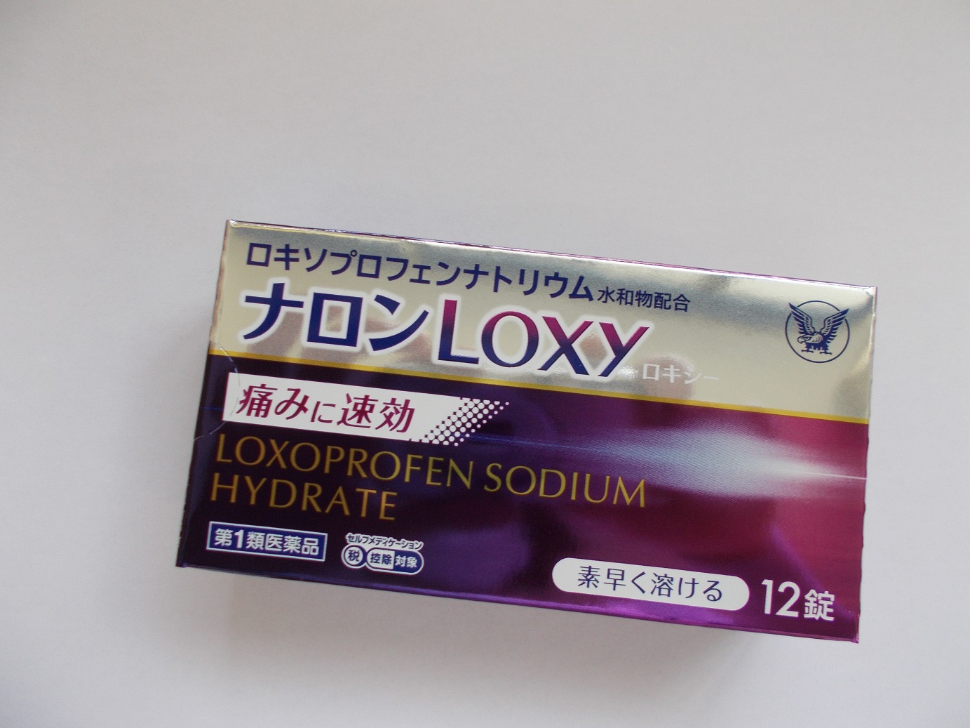 第1類医薬品 ６個セット 送料無料 外箱と中身を分別して発送 ナロンloxy 12錠 ポスト便