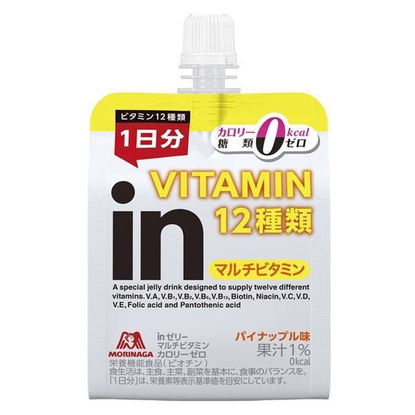 最大58%OFFクーポン 180g 72個セット 送料無料 inゼリー マルチビタミン カロリーゼロ 180g×72 森永製菓 fucoa.cl