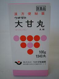 【第2類医薬品】100g 送料無料 6個セット 当日発送 最短翌日お届け ウチダの大甘丸 だいかんがん 大黄甘草湯 だいおうかんぞうとう 100g 1340丸 6個セット 漢方薬|メガヘルスマート