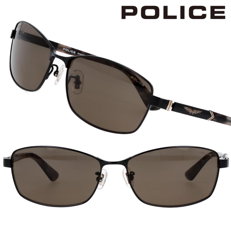 サングラス メガネ ポリス POLICE SPLQ04J 530P ブラック 正規商品 度付き 可 偏光レンズ オシャレ かっこいい プレゼント 贈り物 UVカット 紫外線カット 伊藤健太郎 市原隼人 長渕剛 EXILE ATSUSHI 哀川翔 福山雅治 チタン Vシネマ 送料無料 ゴルフ バイク 釣り ドライブ