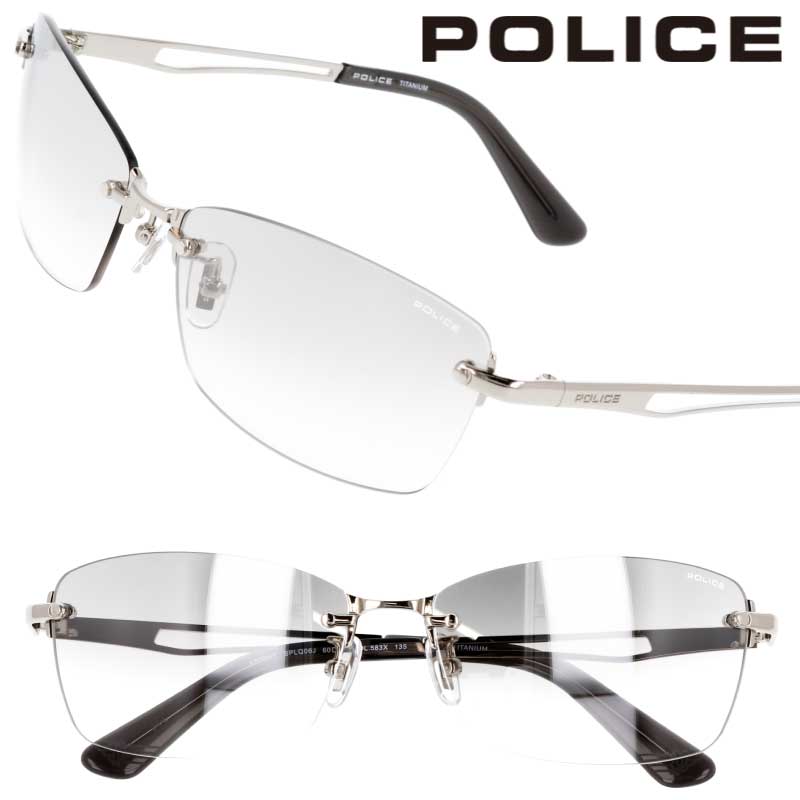 楽天市場】【POLICE】ポリス サングラス SPLQ06J-583X ライトミラー