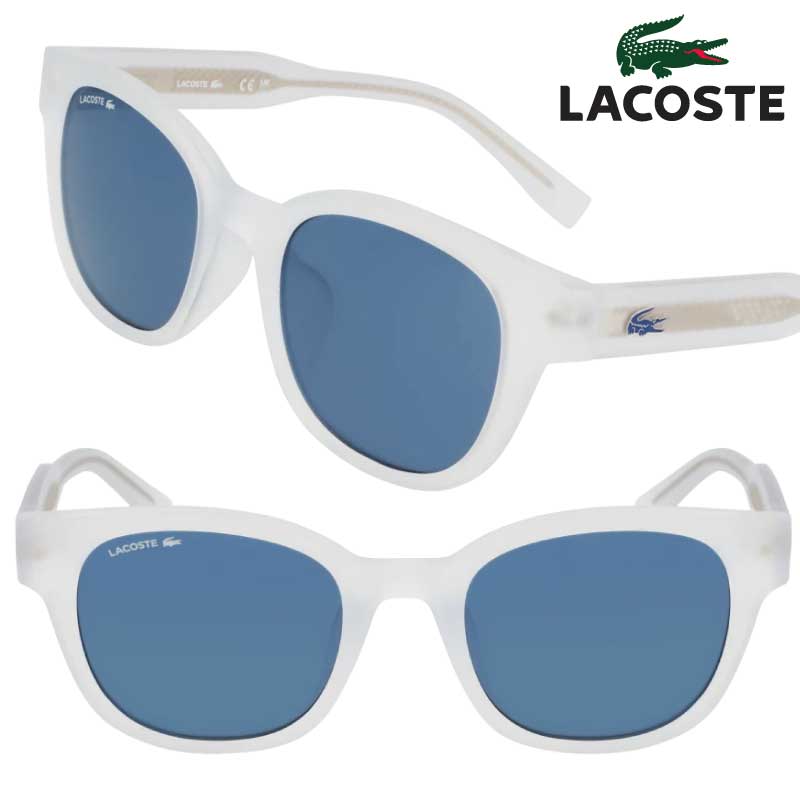 サングラス ラコステ LACOSTE L6038SLB 970 スケルトン 透明 国内正規品 lacoste suns かっこいい ドライブ UVカット 紫外線対策 ユニセックス 男女兼用 クール アウトドア スポーツ観戦 上品 旅行 スポーティ 送料無料 高級感 おしゃれ 度付きレンズ 可 必需品 お出かけ