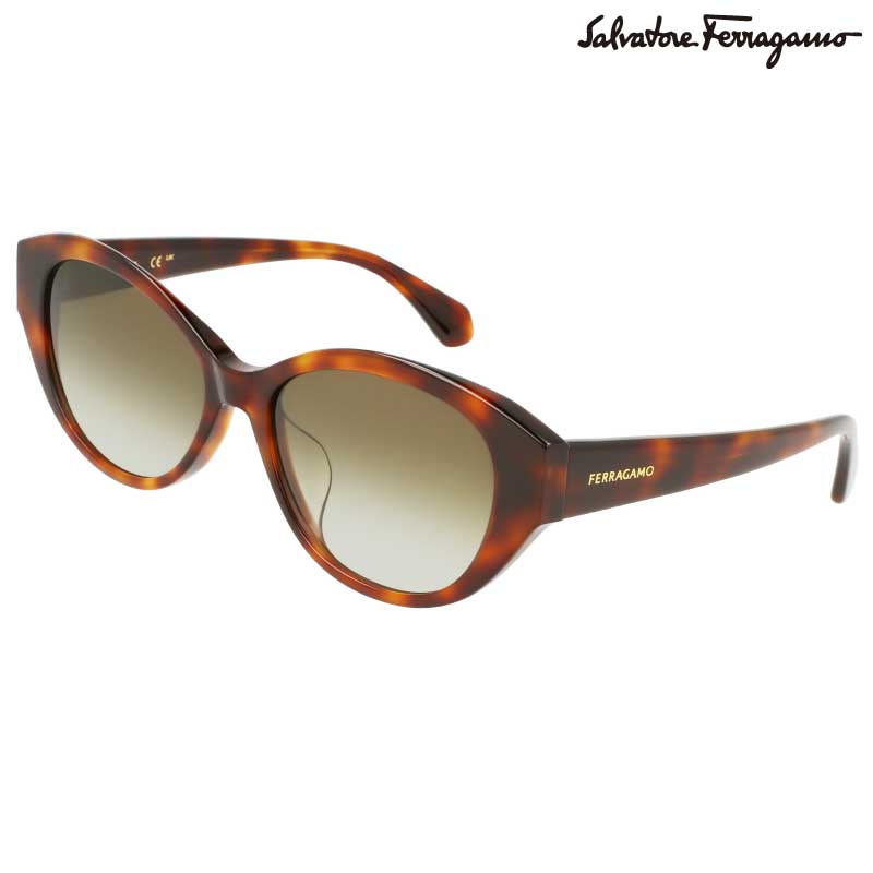 Ferragamo サングラス フェラガモ SF1114SLB 240 ブラウン べっ甲 グラデーション レディース 女性用 ブランド ブランドサングラス UVカット 紫外線カット 紫外線対策 サルヴァトーレフェラガモ Salvatore Ferragamo 正規品 おしゃれ プレゼント 度付き 可 送料無料