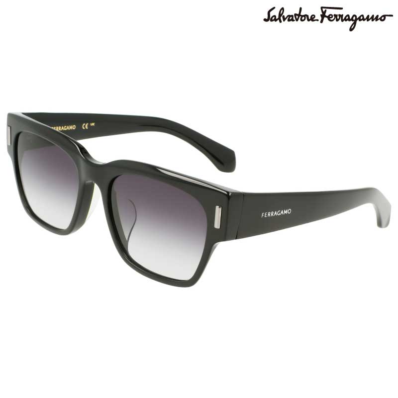 Ferragamo サングラス フェラガモ SF2020SLB 001 ブラック 黒 グレー グラデーション メンズ レディース ブランド ブランドサングラス UVカット 紫外線カット 紫外線対策 サルヴァトーレフェラガモ Salvatore Ferragamo 正規品 おしゃれ プレゼント 度付き 可 ウェリントン