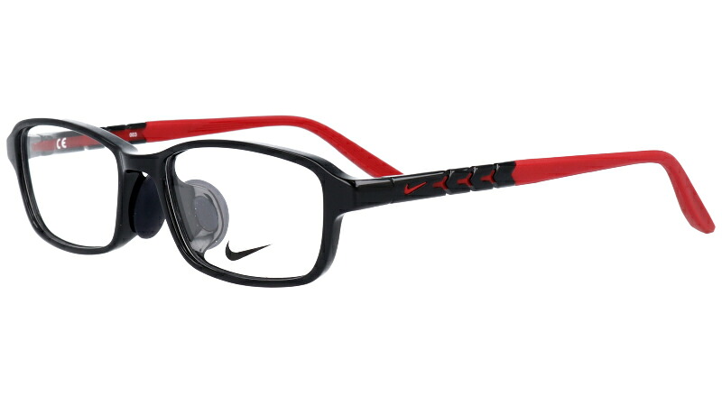 スポーツ用アイウェアとして開発された次世代型のキッズフレームモデル Nike カッコいい ナイキ ロゴマーク 勉強に集中 子供用 5022af 006 ブラック レッド 軽量 キッズ ジュニア 汗に強い 安全性 スポーツ ズレにくい 小学生 おすすめ 男の子 Boys 男児 男子 入学