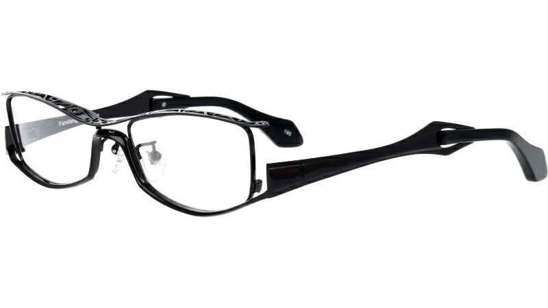 アニメ キャラクターとのコラボ 今最も注目されるメガネブランド Japan 眼鏡 In Human 映画やアーティスト レディース レスザンヒューマン Fandango 黒 ブラック Made 195 日本製 In Made Japan Pank Rock パンク ロック メガネ 個性 固定的 アナーキー 人と違うメガネ
