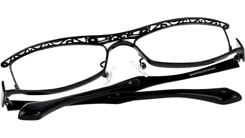 アニメ キャラクターとのコラボ 今最も注目されるメガネブランド Japan 眼鏡 In Human 映画やアーティスト レディース レスザンヒューマン Fandango 黒 ブラック Made 195 日本製 In Made Japan Pank Rock パンク ロック メガネ 個性 固定的 アナーキー 人と違うメガネ