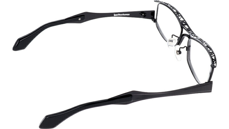 アニメ キャラクターとのコラボ 今最も注目されるメガネブランド Japan 眼鏡 In Human 映画やアーティスト レディース レスザンヒューマン Fandango 黒 ブラック Made 195 日本製 In Made Japan Pank Rock パンク ロック メガネ 個性 固定的 アナーキー 人と違うメガネ