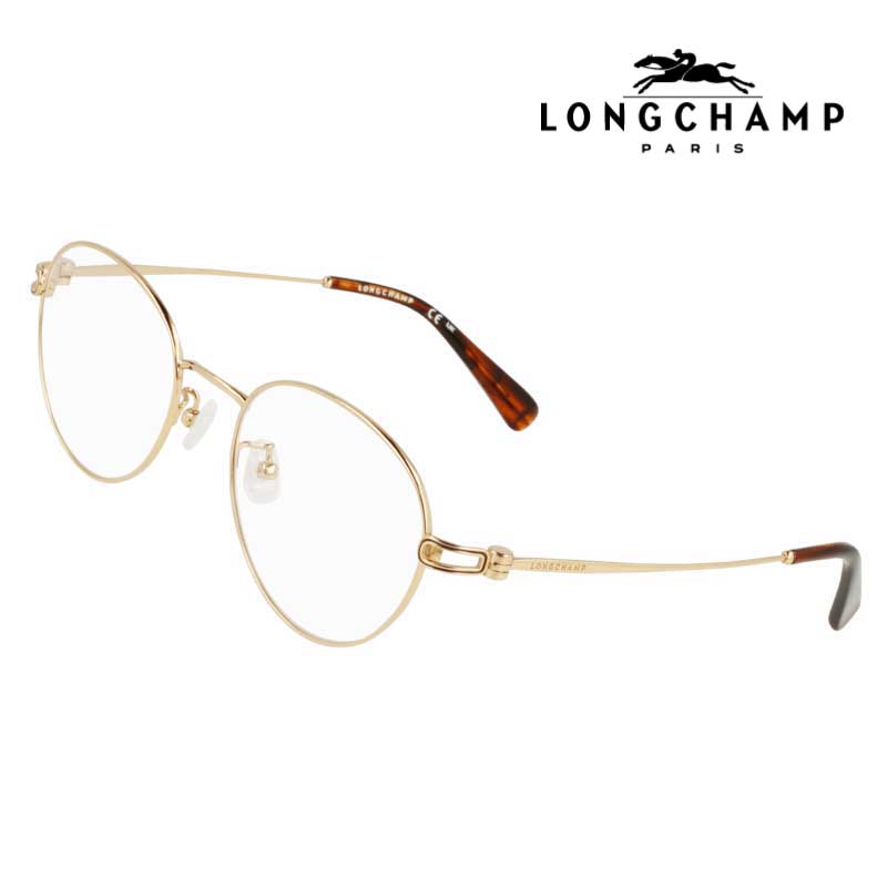 メガネ レディース ロンシャン LONGCHAMP LO2539LBJ 714 49 サイズ ゴールド チタン チタニウム 軽量 素材 ローブリッジ フィット Low Bridge Fit ズレにくい 正規店 女性用 眼鏡 眼鏡フレーム メガネフレーム 度付き 可 度なし おしゃれ ブランド フォーマル ビジネス