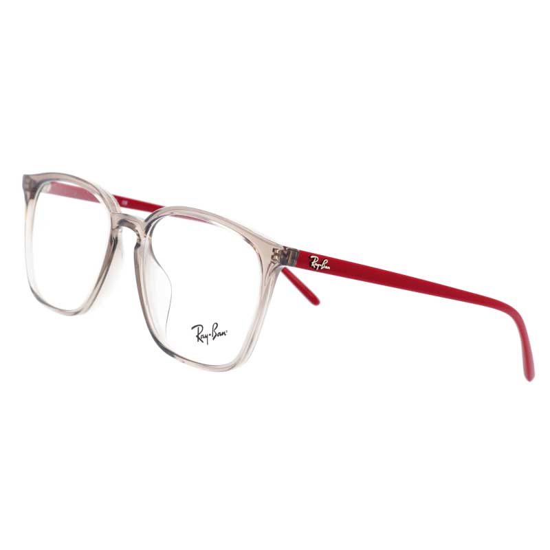レイバン Rb7185f8083 クリアグレー ワインレッド 54 18 Rayban 正規品 国内正規 Luxottica 保証書付き Rayban Ray Ban ロゴ 眼鏡 メガネ フレーム お洒落 クラシック シンプル 送料無料 男性用 女性用 男女兼用 メンズ レディース ユニセックス おすすめ モテめがね