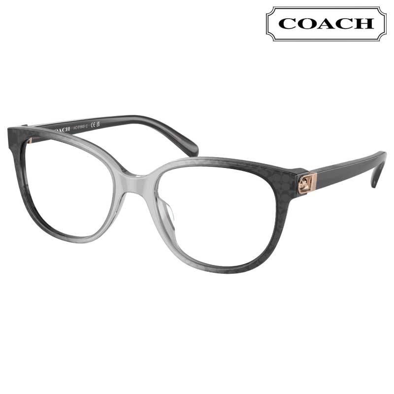 コーチ メガネ レディース HC6194U 5710 52サイズ coach グレー グラデーション ロゴ 眼鏡 メガネフレーム 眼鏡フレーム 度付き 可 度なし 女性用 正規品 ブランド おしゃれ シンプル 上品 エレガント ギフト プレゼント ギフト 送料無料
