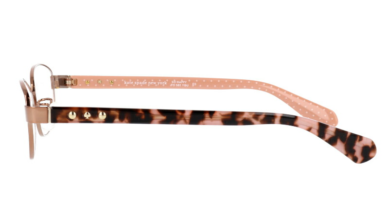 Kate 自分へのご褒美や贈り物に Candela Au2 ロゴバッグ 小物 ブランド雑貨 ケイト スペード 眼鏡 プレゼント Newyork Spade ニューヨーク 代 かけるだけで素敵女子にワンランクアップ ドット柄 入学記念 10代 ピンクゴールド べっ甲 30代 卒業記念 眼鏡 メガネ