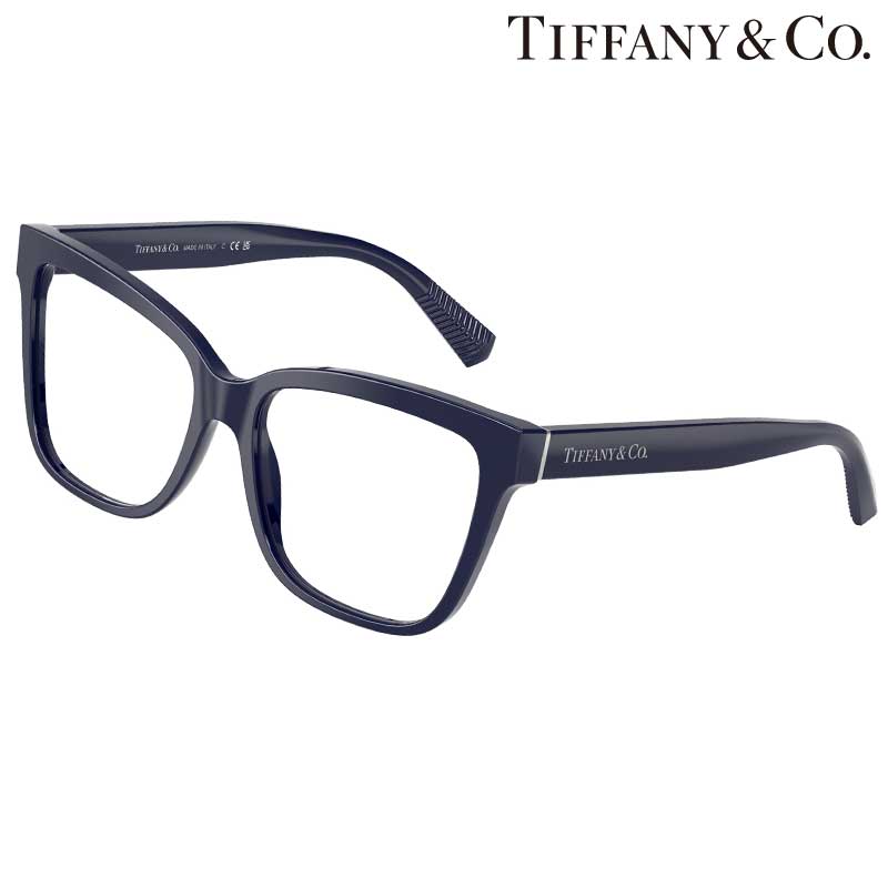 【Tiffany & Co】ブラックフレーム キャットアイメガネ 国内発 ティファニー TIFFANY&Co. メガネ 眼鏡 アイウェア レディース