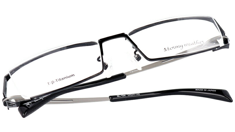 Sl 124 1 ブラック Stormy 30代 黒 Weather Weatherは立体的なフロントと巧みなテンプルデザインが特長です 既存のモデルやデザインでは物足りなくなってしまった人に アイウェア メガネの聖地 福井県で誕生したstormy フィット 男性 代 メンズ ストーミーウェザー