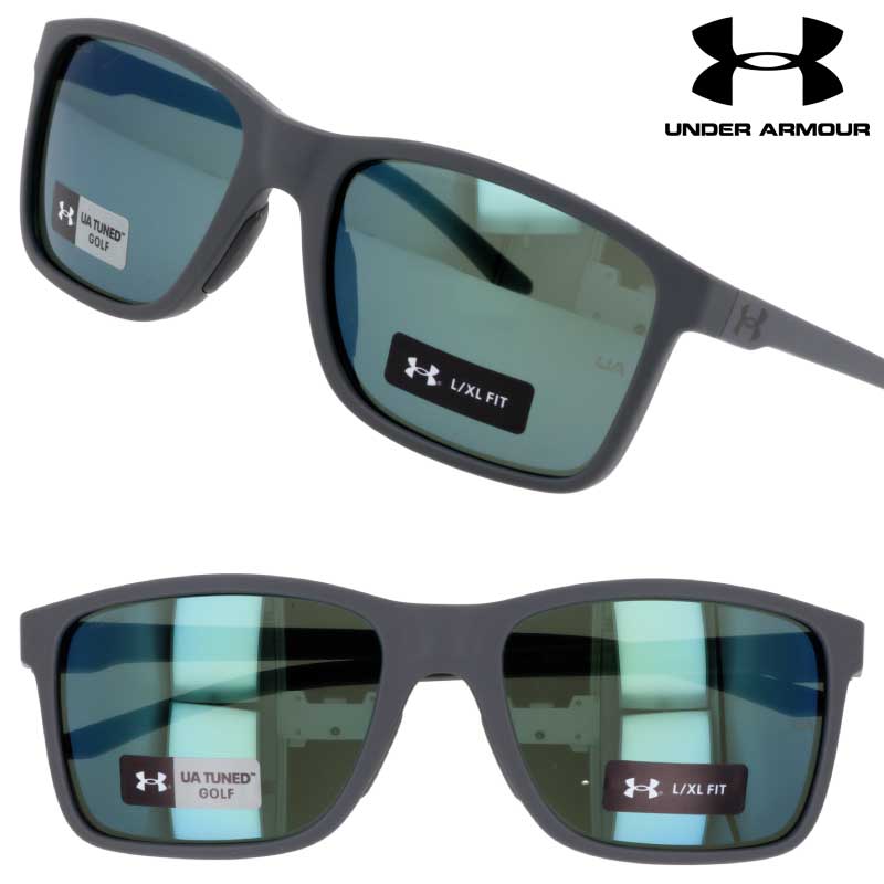 サングラス アンダーアーマー UNDER ARMOUR HUSTLE XL RIWV8 マットグレー ミラーレンズ スポーツ ブランド UVカット 紫外線カット 紫外線対策 UV スポーツブランド 軽量 ランニング ゴルフ 釣り 海 メンズ レディース 男性用 女性用 プレゼント ギフト 度付き 可 送料無料
