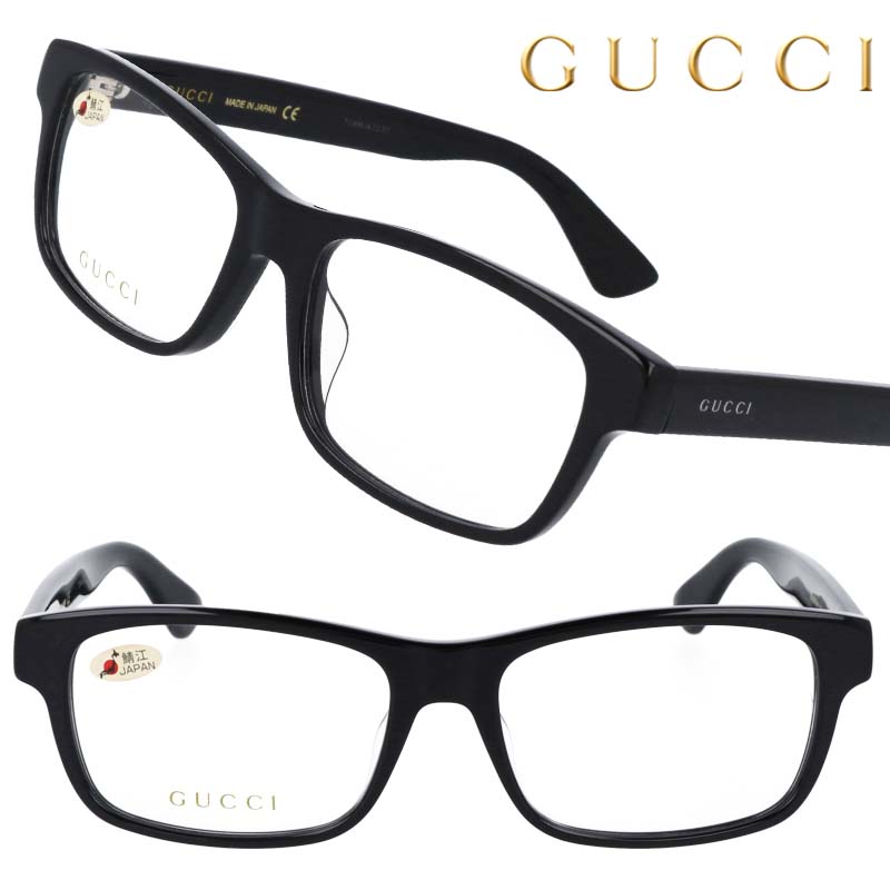 楽天市場】GUCCI グッチ 眼鏡 gg0771oa-001 ブラック 黒縁 メガネ