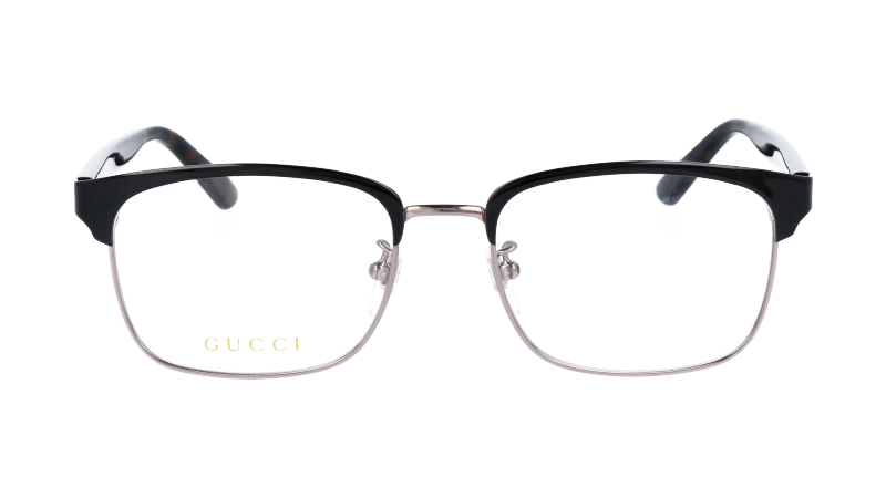 Gucci グッチ 眼鏡 Gg0934oa 003 ブラック シルバー メガネ おしゃれ ブランド ハイブランド モデル愛用 エレガント ゴージャス ラグジュアリー プレゼント ギフト 記念日 ご褒美 代 30代 40代 50代 メンズ レディース ビジネス 知的 お洒落 日本製 Made In Japan 鯖江