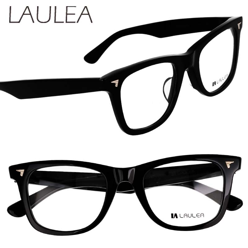 メガネ ラウレア LAULEA LA4060 BK ブラック 黒 眼鏡 メガネフレーム 眼鏡フレーム フレーム 度付き 可 度なし メンズ レディース 男性 女性 made in japan 日本製 シンプル おしゃれ コンサバ 黒縁 黒縁メガネ アミパリ 送料無料