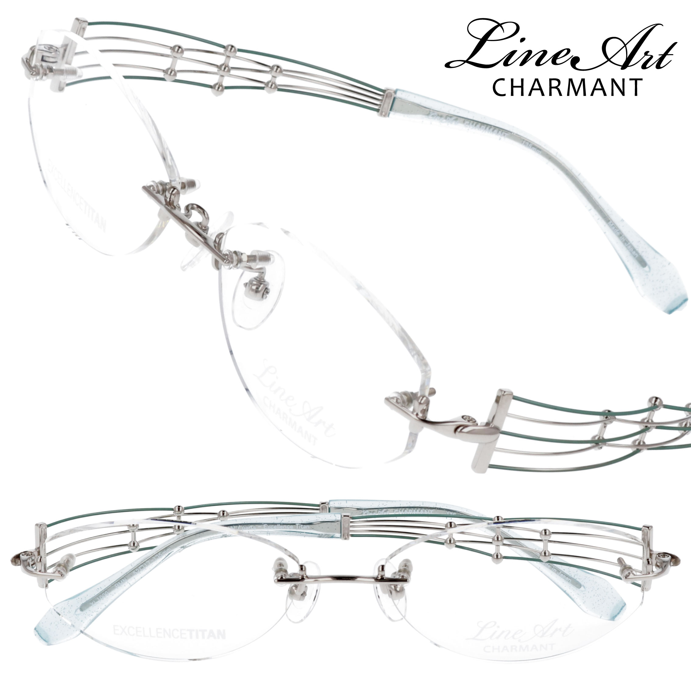 楽天市場】レンズつき ラインアート メガネ XL1067 WI ワイン 55