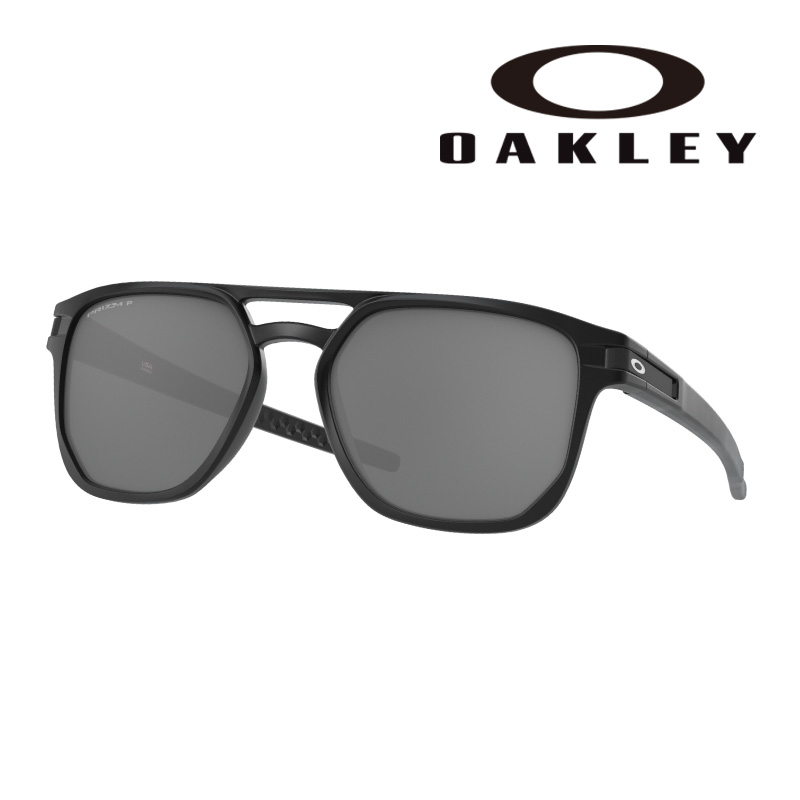サングラス オークリー OAKLEY oo 9436 05 54 LATCH BETA ブラック ダブルブリッジ 軽量 UVカット 偏光レンズ O-Matter オーマター PRIZM プリズム 男性用 海 山 釣り スポーツ 観戦 アウトドア メンズ レディース 送料無料｜メガネサングラスのDOURAKU