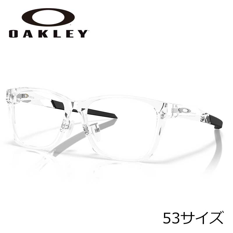 メガネ オークリー OAKLEY ox 8196d 04 53サイズ Paracord rx クリア 眼鏡 フレーム 男性用 軽量 スポーツ シンプル 伊達メガネ oakley ox8196d-04 Polished clear メンズ レディース スポーツ ジョギング ゴルフ 送料無料