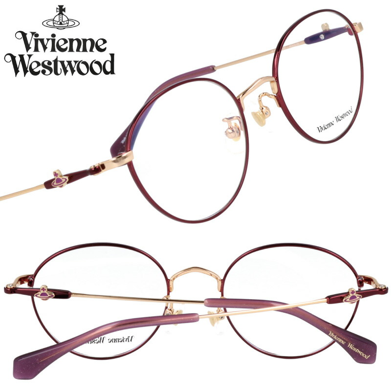 メガネ Vivienne Westwood ヴィヴィアンウエストウッド 40-0003-01 48サイズ メタルローズ ゴールド 小さめ 10代 20代 30代 眼鏡 おしゃれ かわいい レディース 女性用 伊達めがね パンク モダン オーブ ORB ロッキンホース ROCKING HORSE ブランド ヴィヴィアン|メガネサングラスのDOURAKU