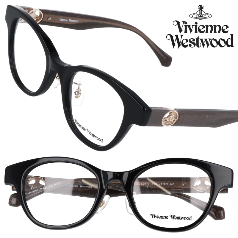楽天市場】メガネ Vivienne Westwood 40-0014-02 48サイズ ブラウン 