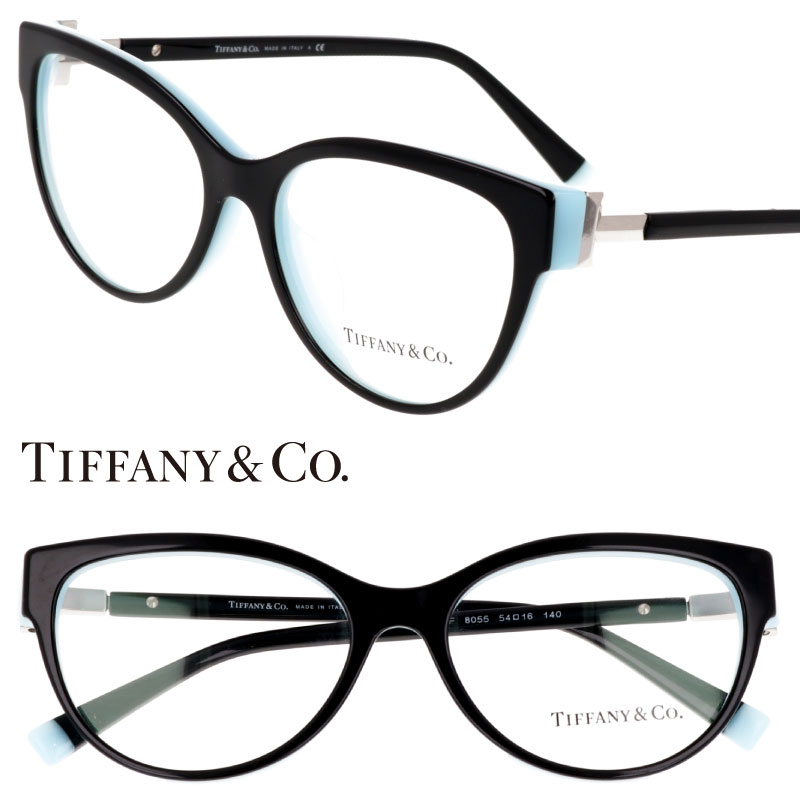 メガネ ティファニー TF2196F 8055 54サイズ ブラック ティファニーブルー TIFFANY＆Co. TIFFANY 度付き 可 度なし レディース 女性用 眼鏡 メガネフレーム 眼鏡フレーム おしゃれ シンプル ティファニーT 正規品 国内正規 ハイブランド プレゼント ギフト 送料無料