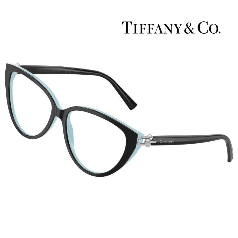 メガネ ティファニー TF2292F 8055 55 サイズ ブラック ティファニーブルー 黒 TIFFANY＆Co. 眼鏡 度付き 可 度なし おしゃれ 上品 エレガント かわいい シンプル レディース メガネフレーム 女性用 プレゼント ギフト ハイブランド 高級 TIFFANY 眼鏡フレーム 伊達メガネ｜メガネサングラスのDOURAKU