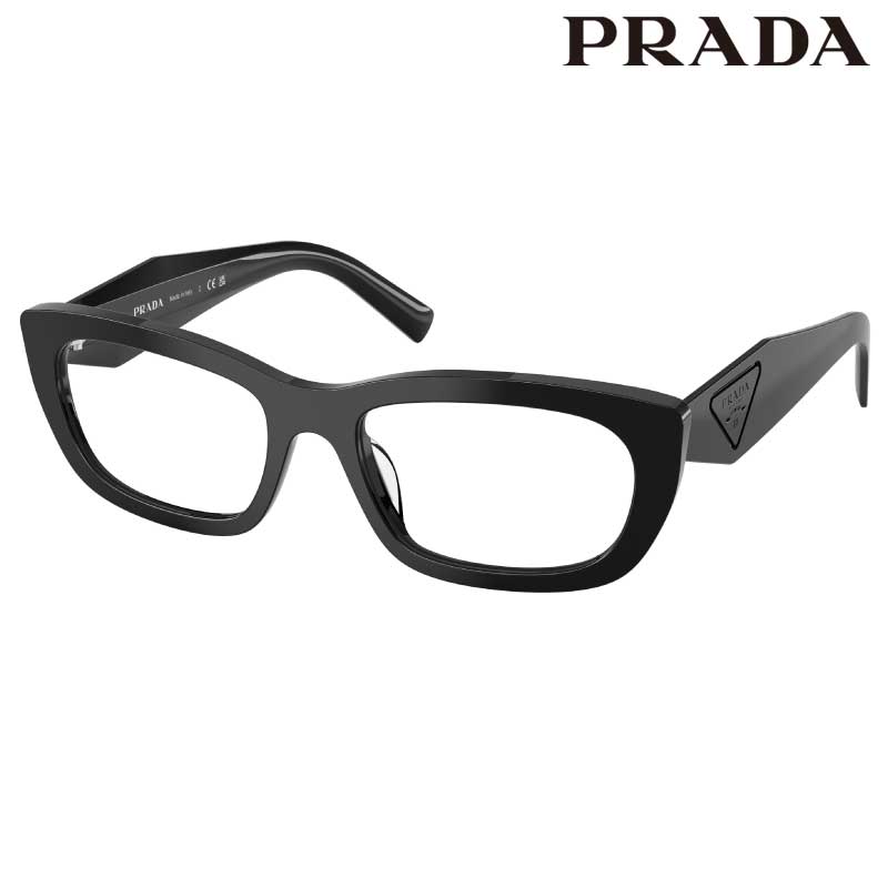 メガネ プラダ レディース PRADA PR D09 VF 16K1O1 54サイズ ブラック 黒 眼鏡 メガネフレーム 眼鏡フレーム 度付き 可 度なし 女性用 おしゃれ シンプル モード プレゼント ギフト ハイブランド Prada prada ロゴ ラグジュアリー 正規品 イタリア製|メガネサングラスのDOURAKU