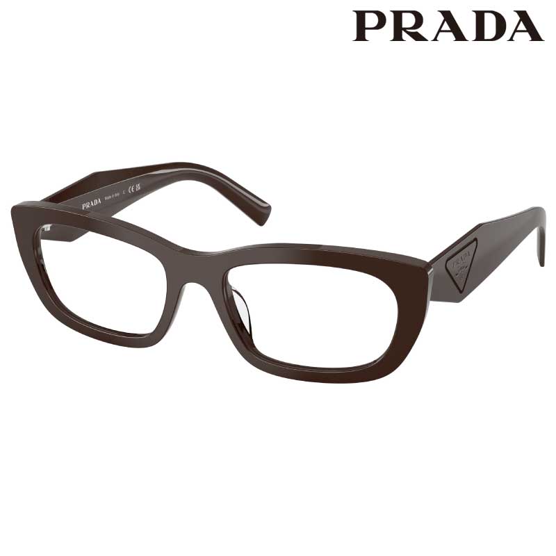 メガネ プラダ レディース PRADA PR D09 VF 27I1O1 54サイズ ダークブラウン 眼鏡 メガネフレーム 眼鏡フレーム 度付き 可 度なし 女性用 おしゃれ シンプル モード プレゼント ギフト ハイブランド Prada prada ロゴ ラグジュアリー 正規品 イタリア製｜メガネサングラスのDOURAKU 38,324円